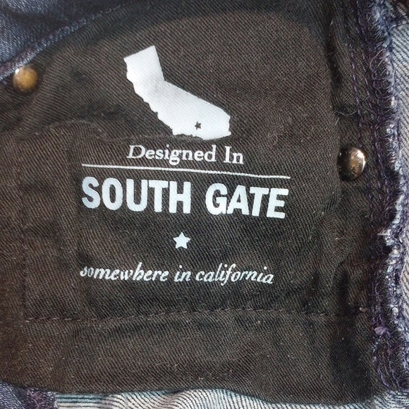 South Gate Dark Blue Flare Jeans for Women - Picture 7 of 8